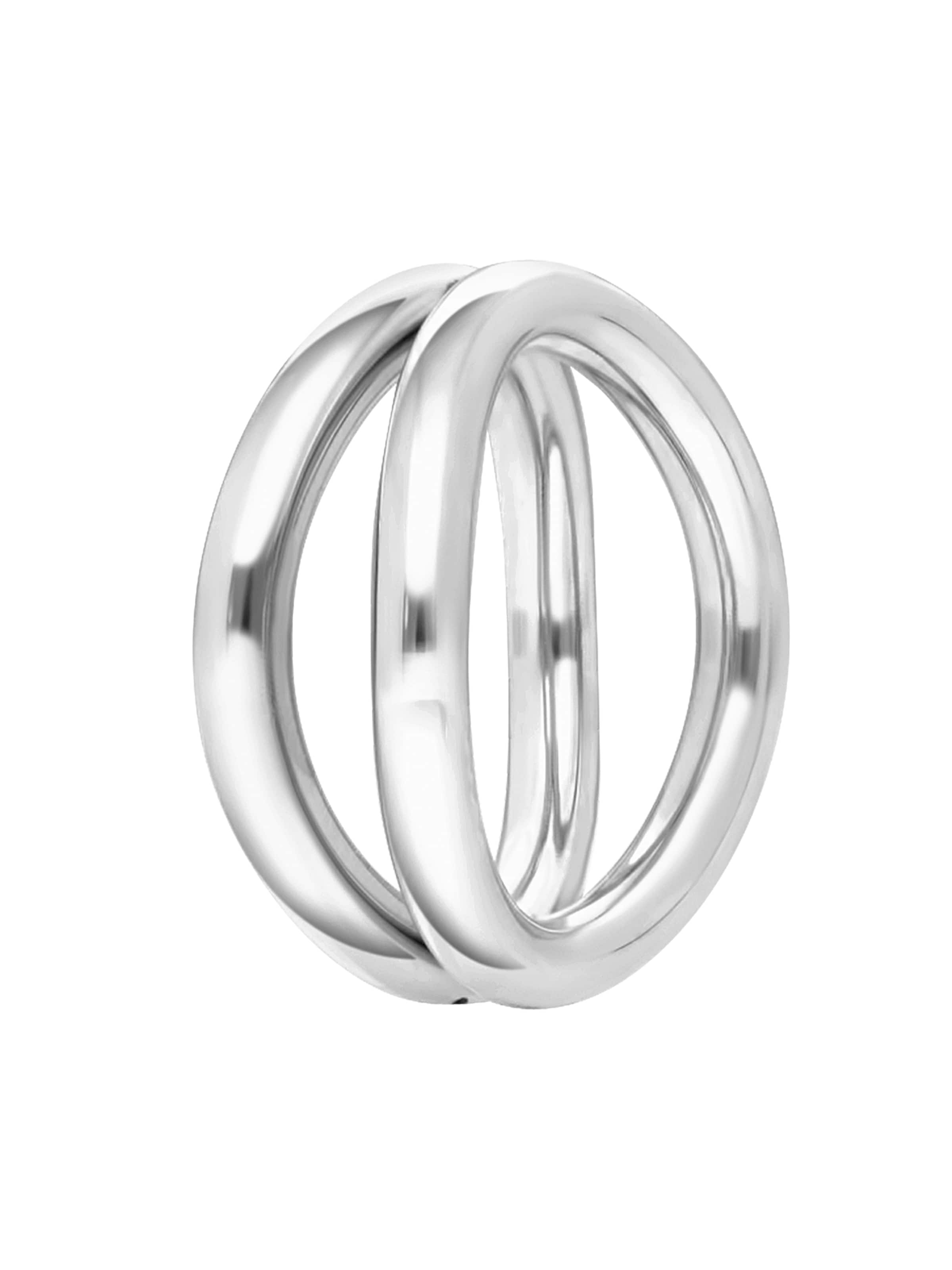 Lucardi Ring in Zilver: voorkant