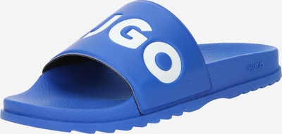 HUGO Red Zapatos abiertos 'Match it Slid' en azul / blanco, Vista del producto
