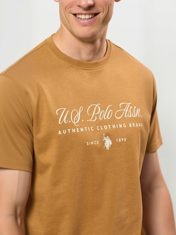 Coupe regular Chemise ' UMDag ' U.S. POLO ASSN. en marron