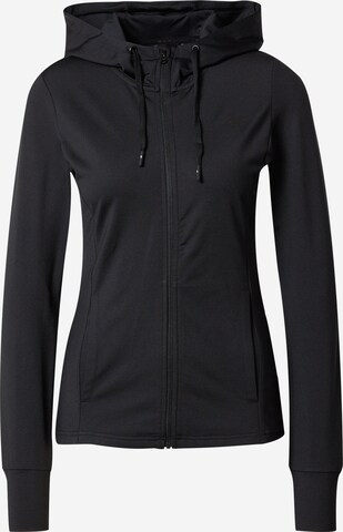 4F Sports sweat jacket in Black: front