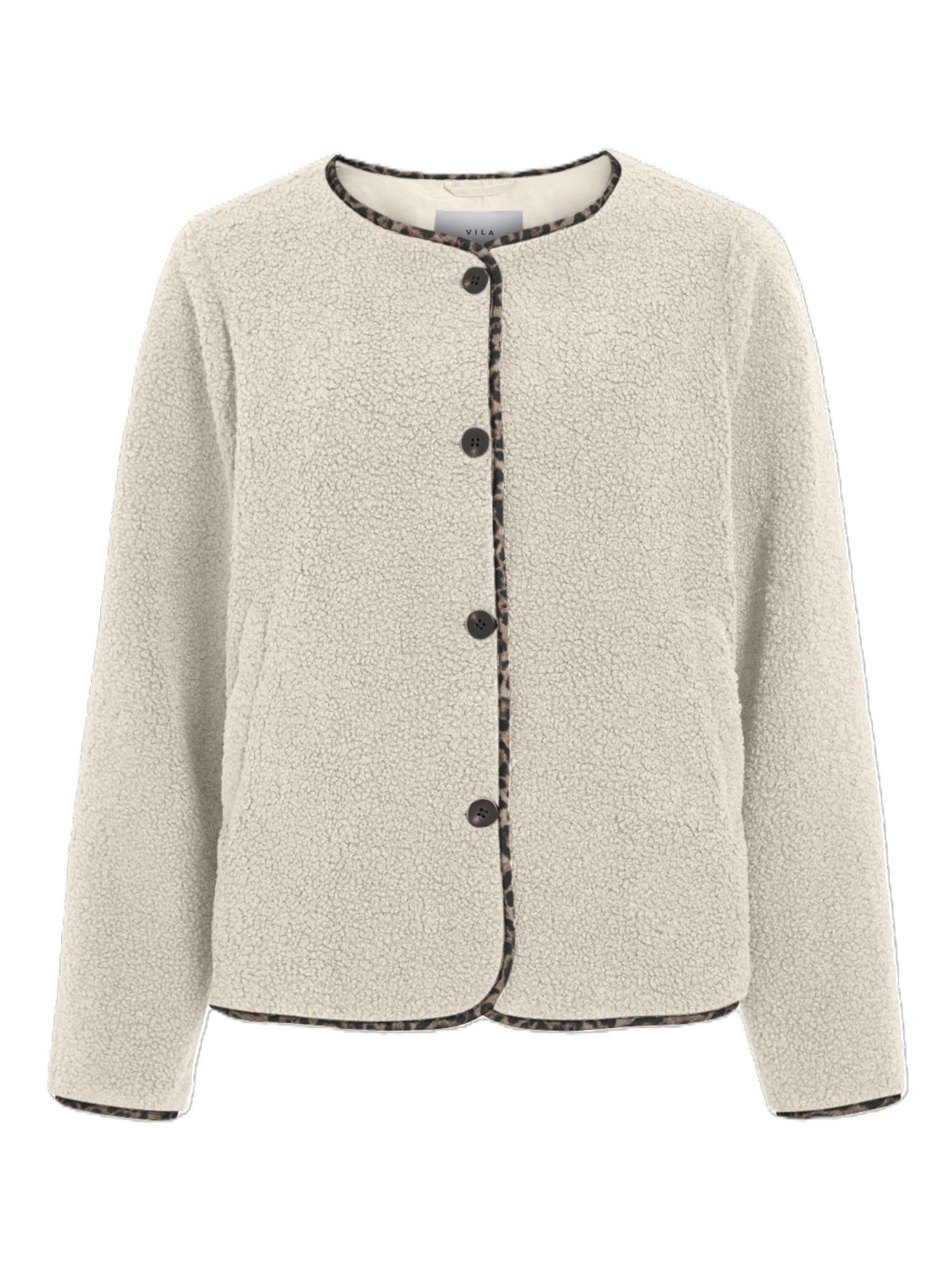 VILA Fleecejacke 'VIADA'‌‌‌‌‌‌‌‌‌ in Mischfarben: Vorderseite