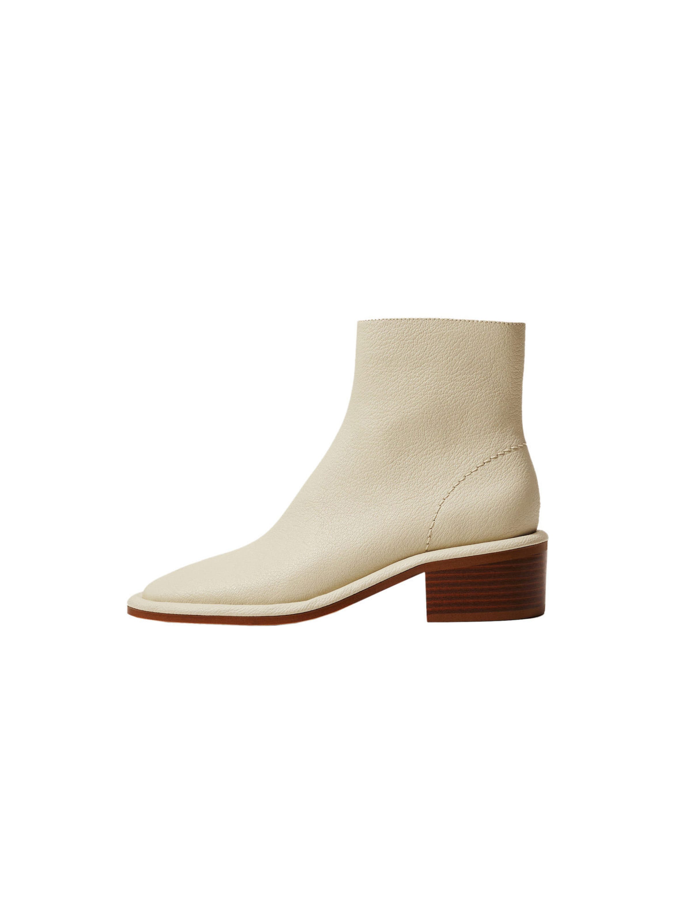 MANGO Ankle Boots West in Off White ABOUT YOU