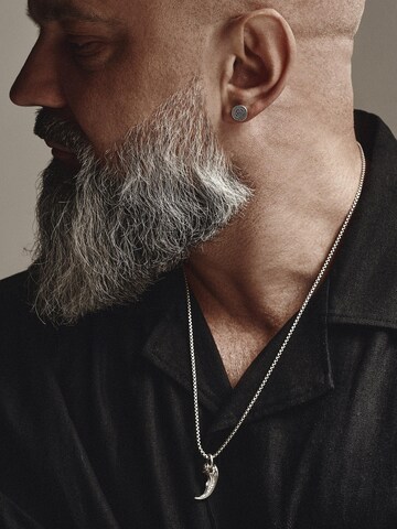 REYTEL - Pendientes 'BEAR'S PAW. RUNES' en plata