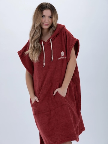 Pacifique Sud Sport badjas in Rood: voorkant