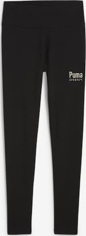 PUMA Skinny Leggings in Black: front