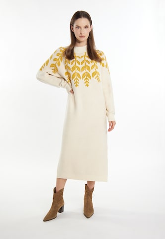 Robes en maille 'Lurea' Usha en beige