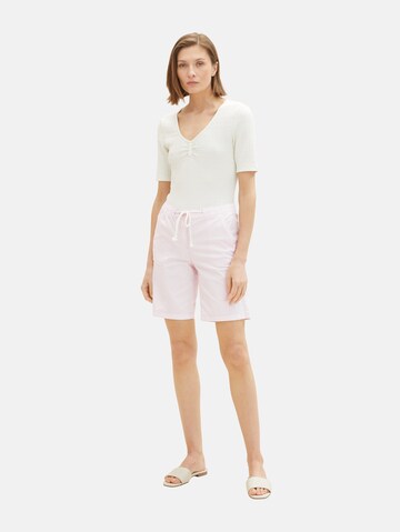 TOM TAILOR Regular Chino trousers in Pink