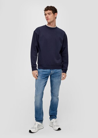 QS Slimfit Jeans i blå: framsida
