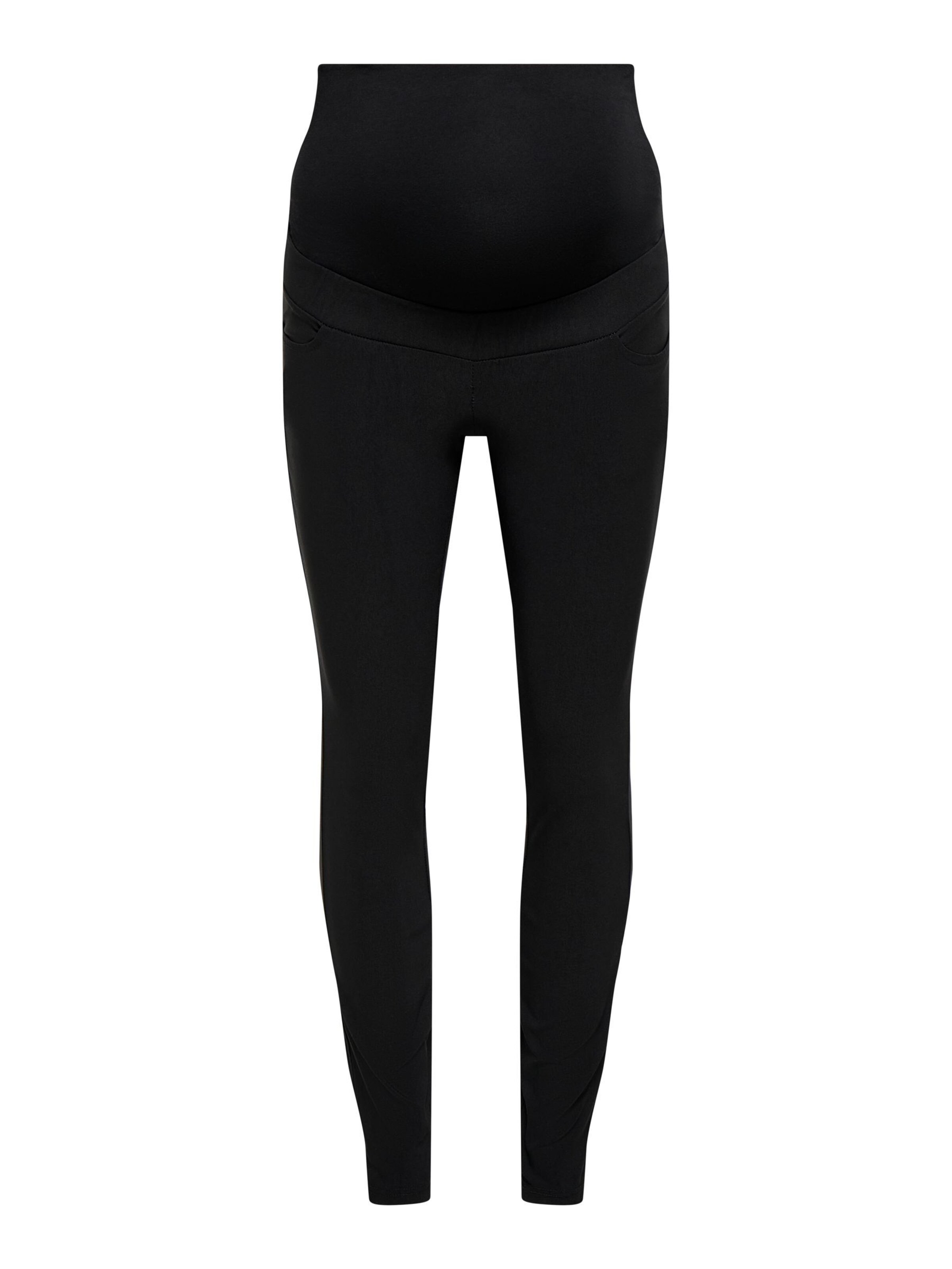 Only Maternity - Skinny Leggings en negro: frente