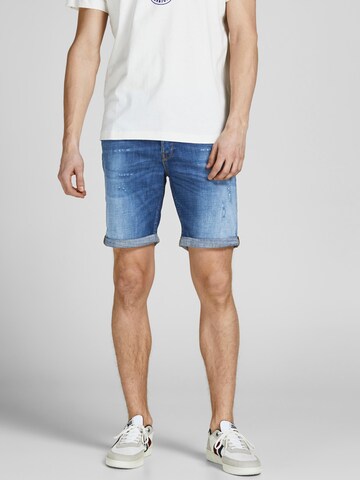 JACK & JONES Szabványos Farmer 'Rick Fox' - kék: elől