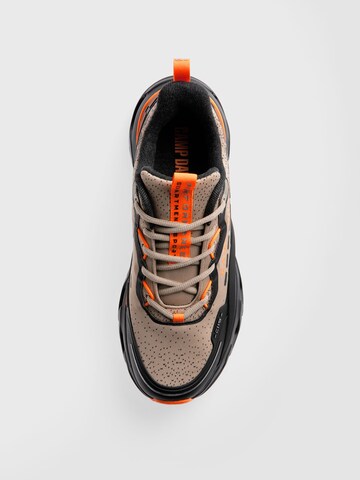 CAMP DAVID Premium Sneaker im Jacquard-Design in Beige