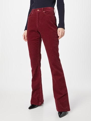 évasé Pantalon 'The Charm' SCOTCH & SODA en rouge : devant