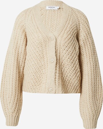 MSCH COPENHAGEN Knit Cardigan 'Inesse Heidi' in Beige: front