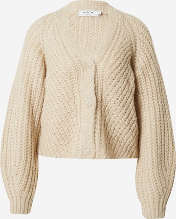 Cardigan 'Inesse Heidi' MSCH COPENHAGEN en beige : devant