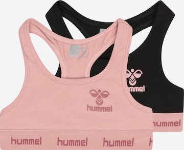 Hummel Bustier Sporttop in Pink: Vorderseite