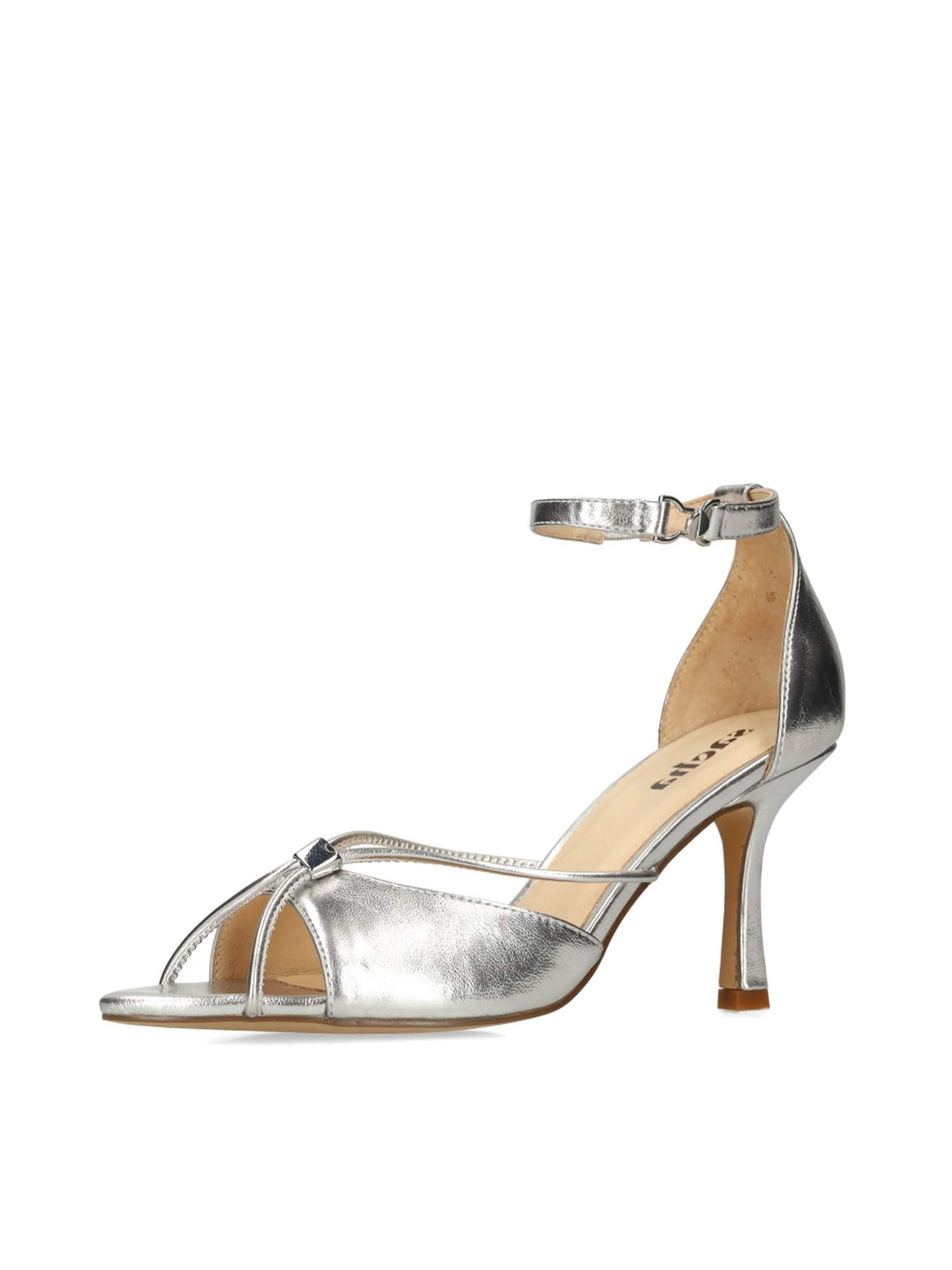 Sandales SACHA en argent : devant