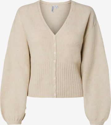 PIECES Strickjacke 'PCSally' in Beige: Vorderseite