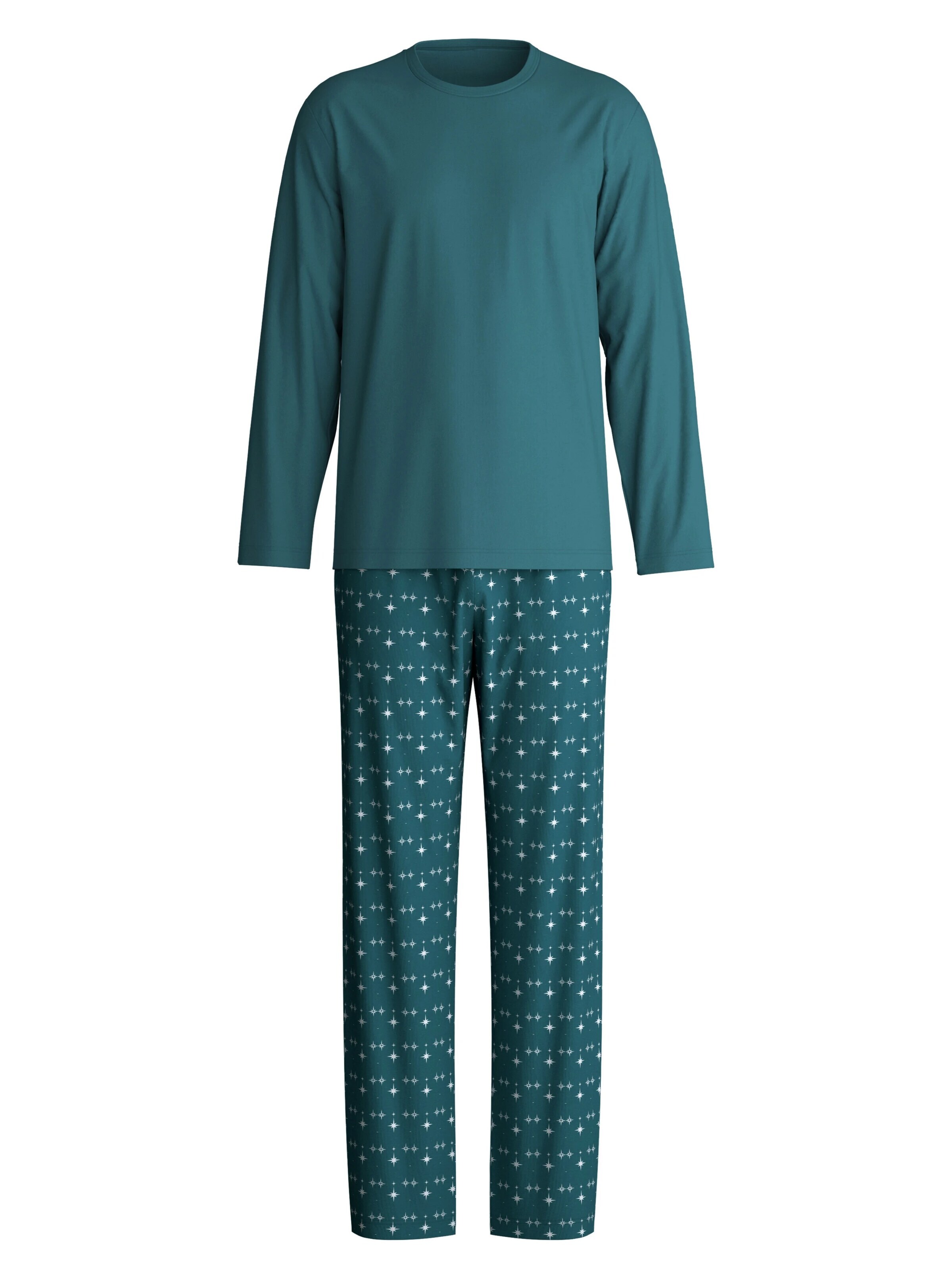 CALIDA Pyjama lang 'Relax Streamline'‌‌‌‌‌ in Grau: Vorderseite