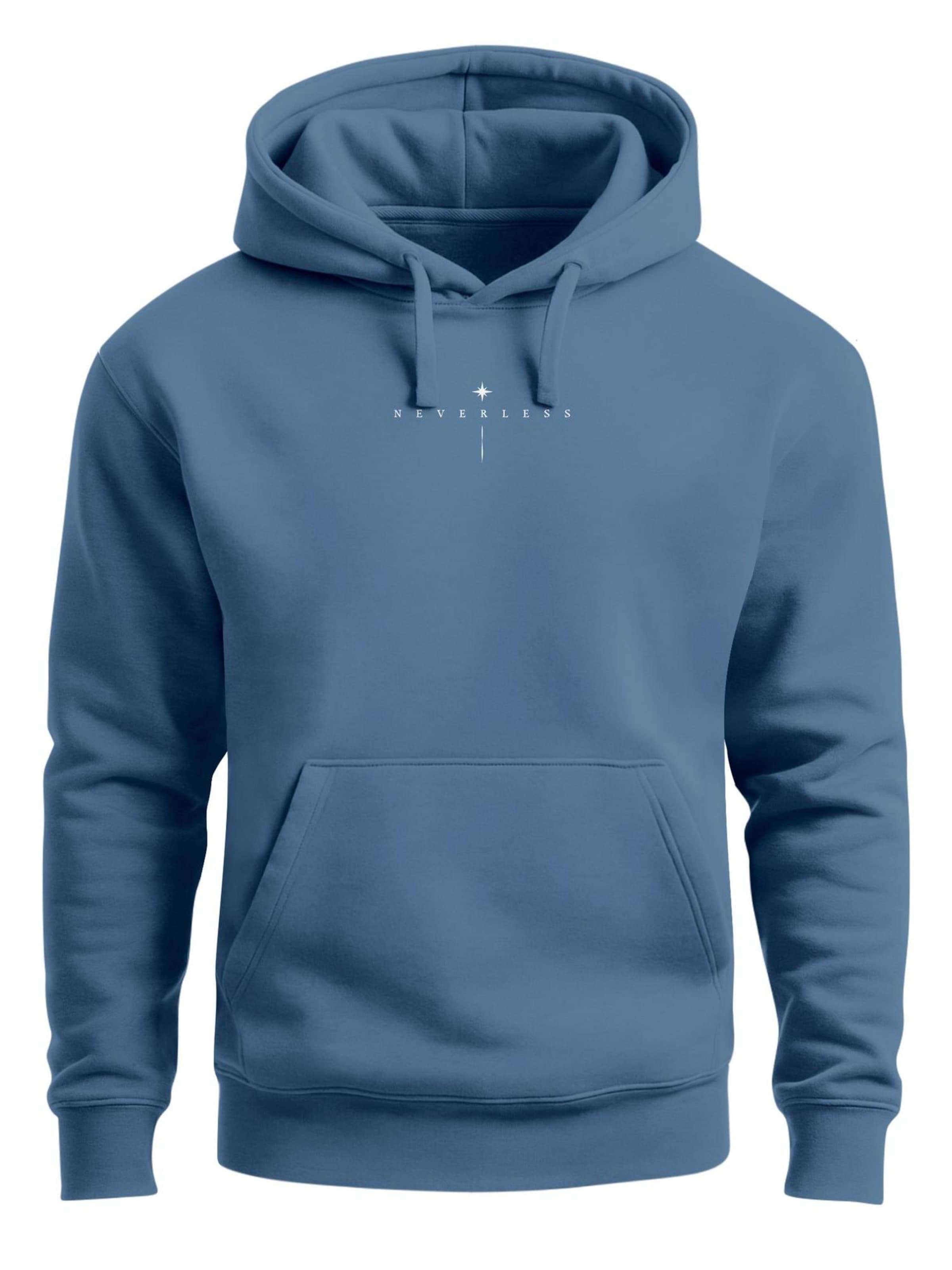 Neverless Sweatshirt 'Spiritual Awareness' in Blue: front