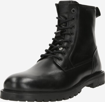 Bottes à lacets 'TRUCKER' Pepe Jeans en noir : devant