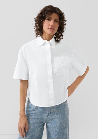 s.Oliver Blouse in Wit: voorkant