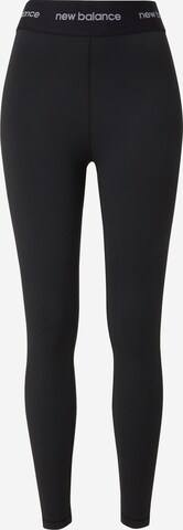 Skinny Pantalon de sport 'Sleek 25' new balance en noir : devant