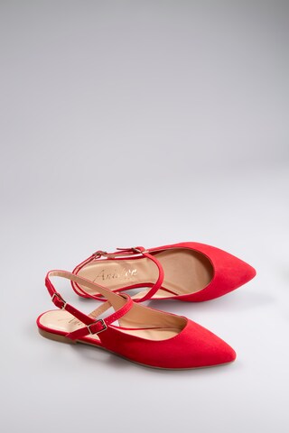 Aniston Riemchenballerina in Rot