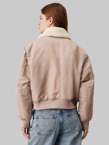 Veste mi-saison 'Sateen Aviator' Calvin Klein Jeans en beige