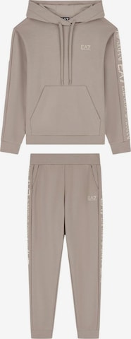 EA7 Emporio Armani Regular Sportbroek in Grijs: voorkant