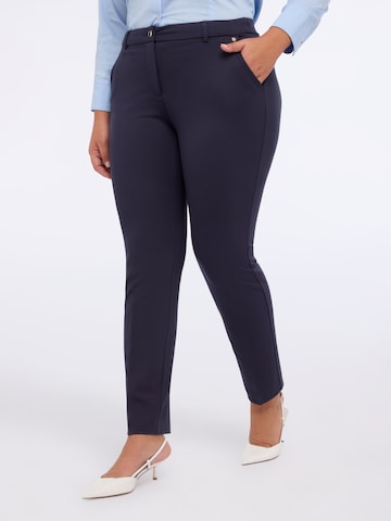 Regular Pantalon Fiorella Rubino en bleu