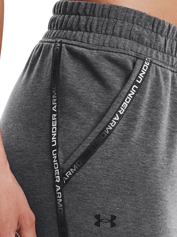 UNDER ARMOUR - regular Pantalón deportivo 'Under Armour Rival Terry' en gris