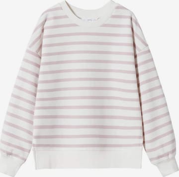 MANGO KIDS Sweatshirt in White: front