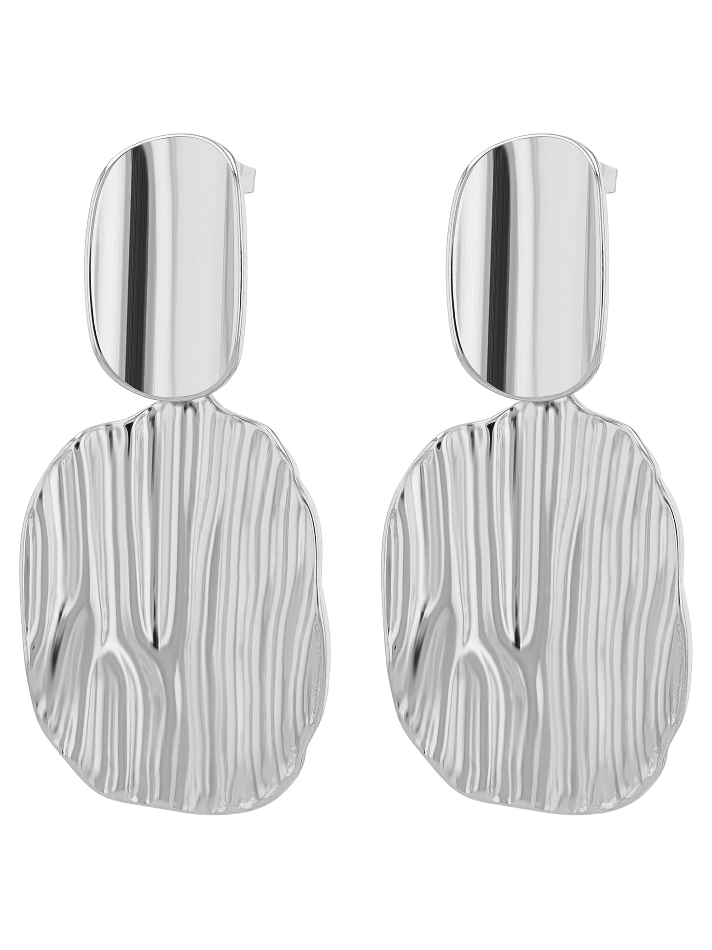 Akzent Earrings 'Valmira, langlebig' in Silver: front