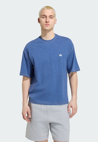 T-Shirt 'Trefoil Essentials' ADIDAS ORIGINALS en bleu : devant