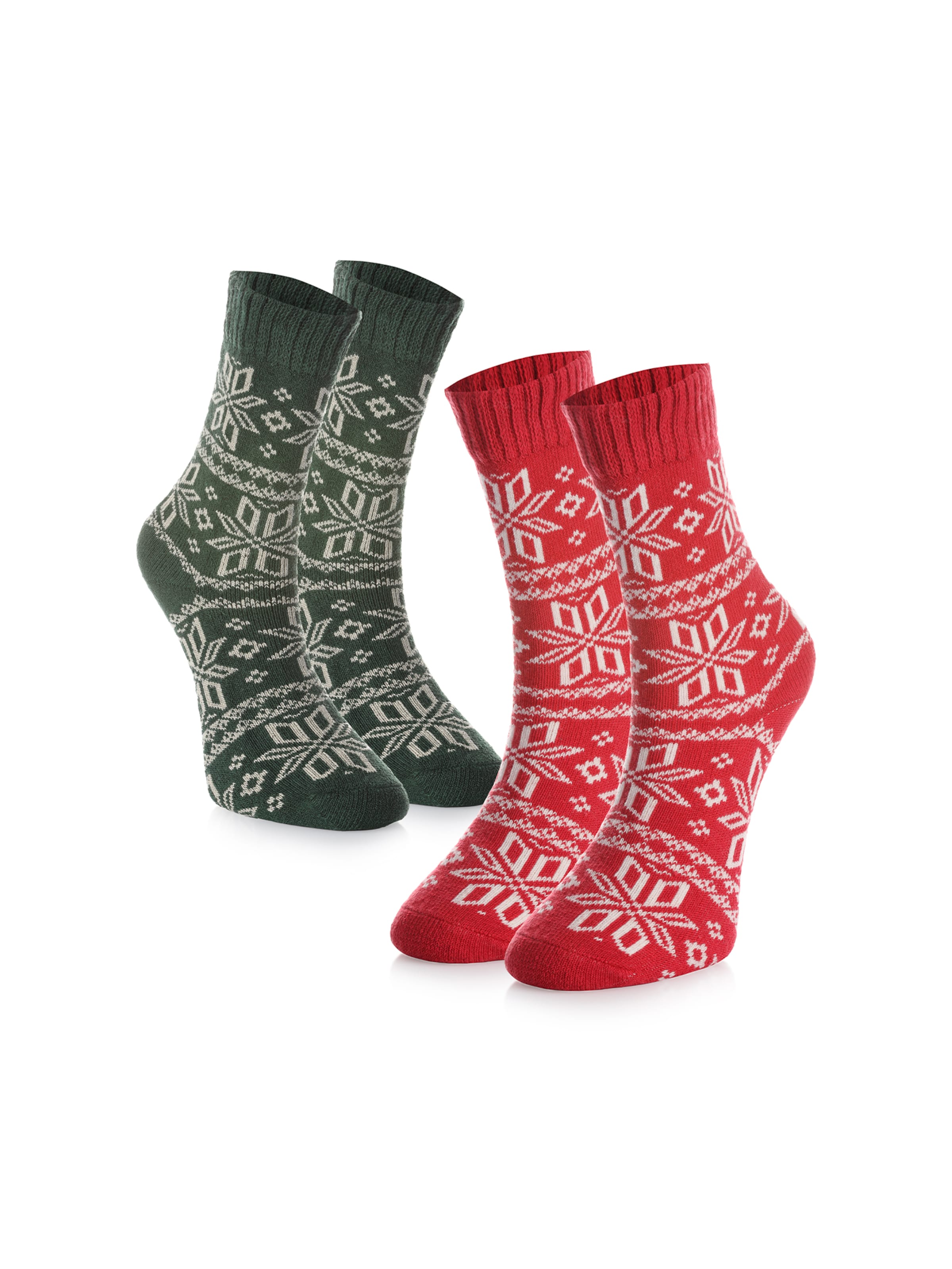 Crea Socks Sokker 'Winter' i grøn: forside