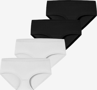 SCHIESSER Panty ' Invisible Cotton ' in XS in schwarz / weiß, Produktansicht