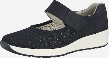 JANA Strap ballerina in Blue: front