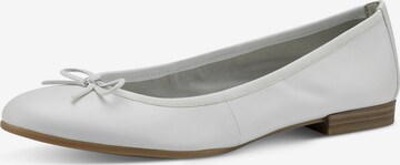 TAMARIS Ballet Flats 'Alena' in White: front