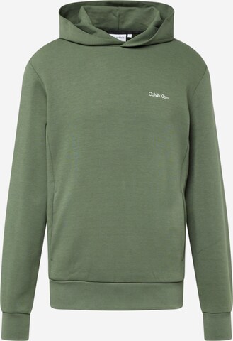 Sweat-shirt Calvin Klein en vert : devant