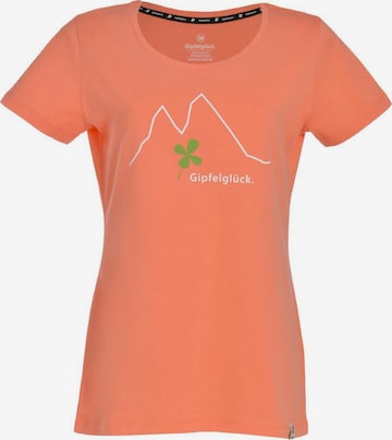 Gipfelglück Funktionsshirt 'Irene' in Orange: predná strana