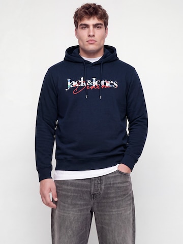 Jack & Jones Plus Sweatshirt 'JJTOM' in Blue: front