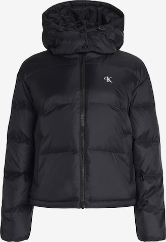 Calvin Klein Jeans Vinterjacka 'ESSENTIAL' i svart: framsida