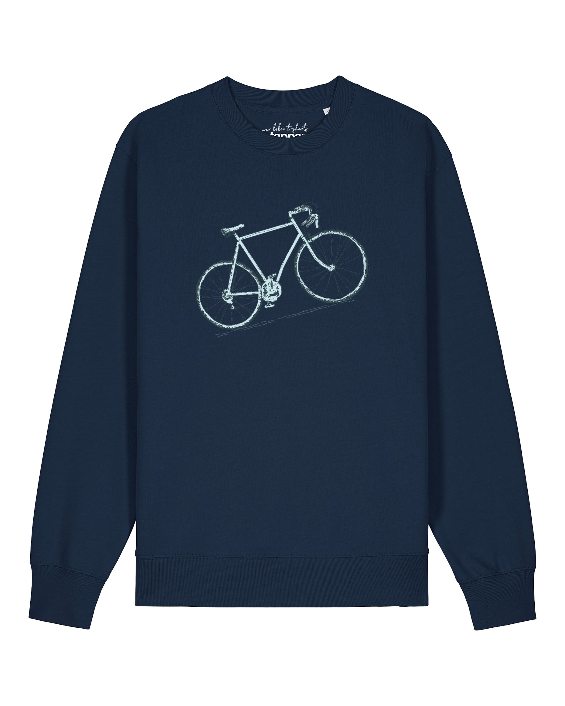 Watapparel Sweatshirt 'Pencil Bike' in Blauw: voorkant
