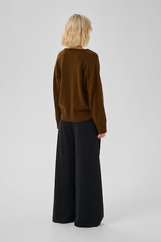 My Essential Wardrobe Sweter 'Jola ' w kolorze brązowy