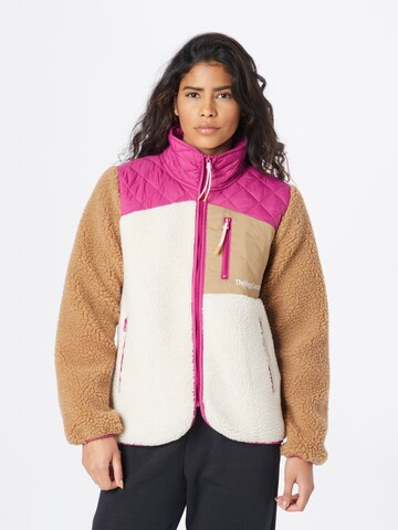 The Jogg Concept Fleecejacke in Braun: Vorderseite