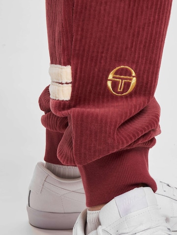 Sergio Tacchini Tapered Sporthose 'Orion' in Rot