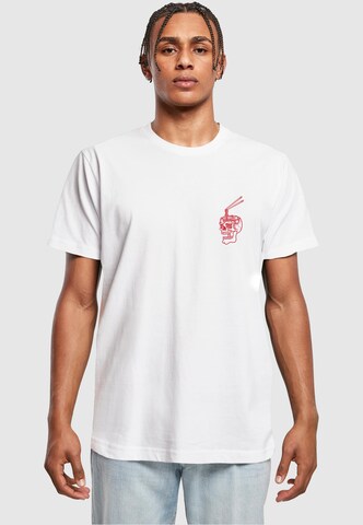 T-Shirt 'Skulls Bento' Mister Tee en blanc : devant