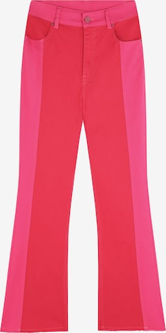 Scalpers Flared Jeans in Roze: voorkant