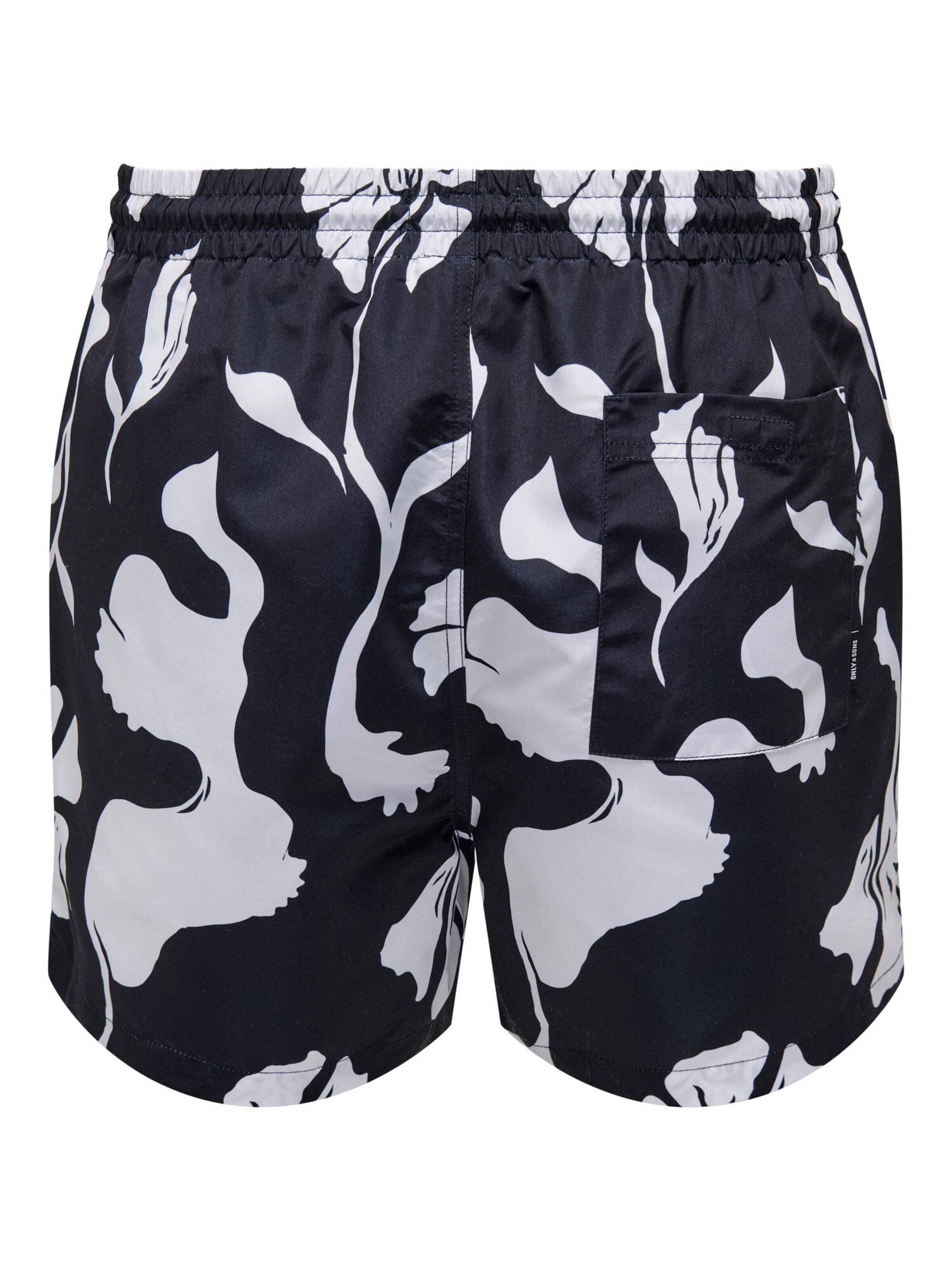Only & Sons Zwemshorts 'Ted Life' in Zwart