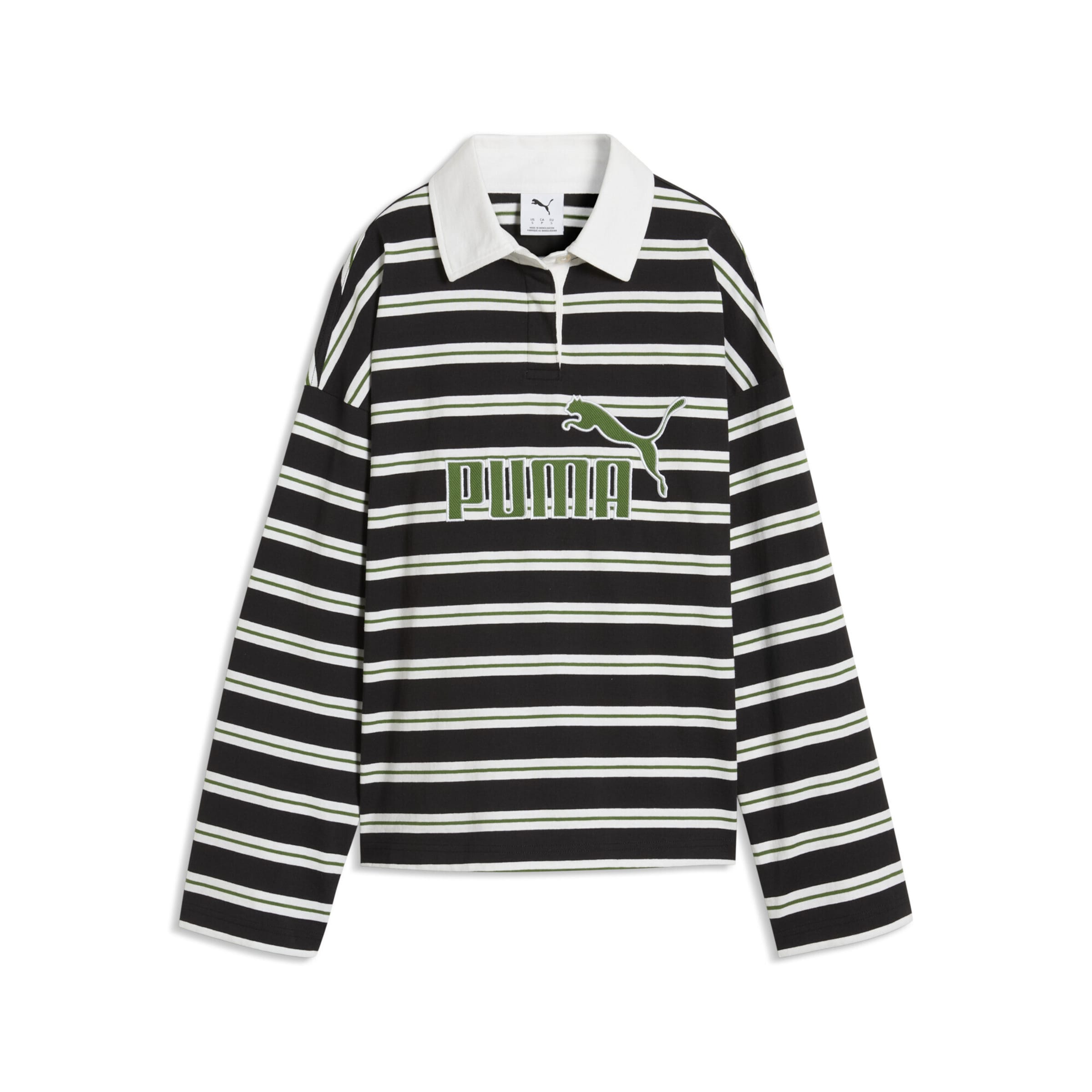 PUMA Poloshirt 'Essentials Elevated No.1' in Schwarz: Vorderseite